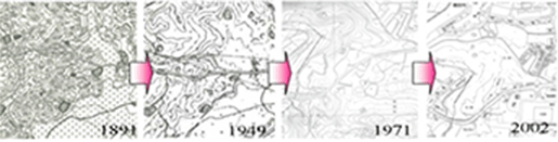 旧版地図による調査